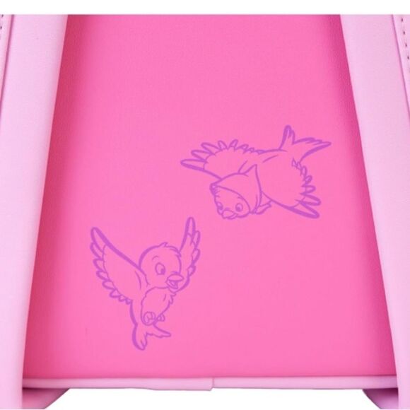 Loungefly Disney Cinderella 75th Anniversary Pink Bow Mini Backpack - Picture 3 of 6